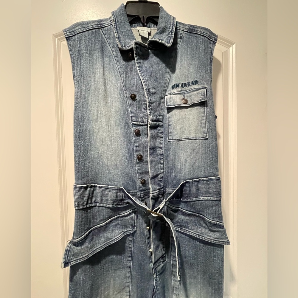 Rocawear Sleeveless Denim Jumpsuit